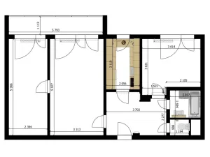 Pronájem bytu 3+1, Praha - Troja, Lublinská, 63 m2