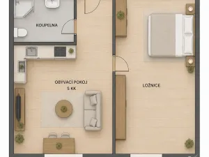 Prodej bytu 2+kk, Praha - Kamýk, Rabyňská, 39 m2