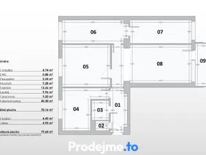 Prodej bytu 4+1, Žďár nad Sázavou, Wolkerova, 70 m2