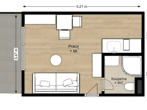 Pronájem kanceláře, Praha - Petrovice, Frostova, 17 m2