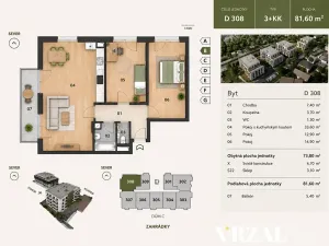 Prodej bytu 3+kk, Plzeň, V Zahrádkách, 87 m2