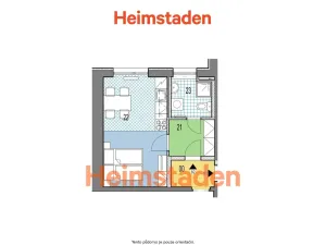 Pronájem bytu 1+kk, Karviná - Nové Město, Nedbalova, 22 m2