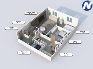Prodej bytu 3+1, Prachatice, Česká, 65 m2