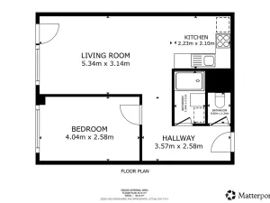 Pronájem bytu 2+kk, Praha - Komořany, Krupná, 43 m2