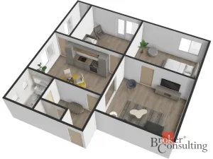 Pronájem bytu 3+1, Malý Beranov, 88 m2