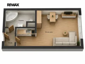 Pronájem bytu 1+kk, Doloplazy, 31 m2