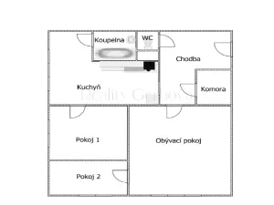 Prodej bytu 3+1, Jindřichův Hradec - Jindřichův Hradec III, sídliště Vajgar, 65 m2