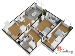 Pronájem bytu 3+kk, Praha - Černý Most, Bryksova, 72 m2