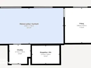 Pronájem bytu 2+kk, Otrokovice, Školní, 49 m2