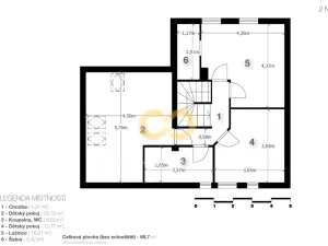 Prodej rodinného domu, Řehlovice, 160 m2