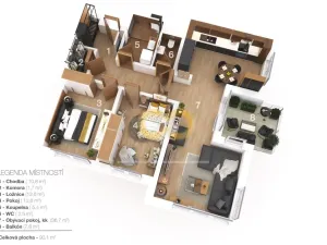 Prodej bytu 3+kk, Praha, Honzíkova, 86 m2