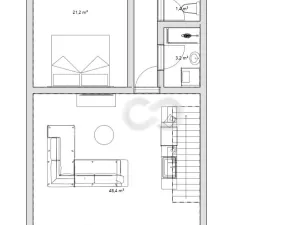 Pronájem bytu 3+kk, Písek - Vnitřní Město, Alšovo nám., 150 m2