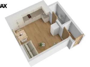 Pronájem bytu 1+kk, Hradec Králové - Pražské Předměstí, Jiřího Purkyně, 21 m2