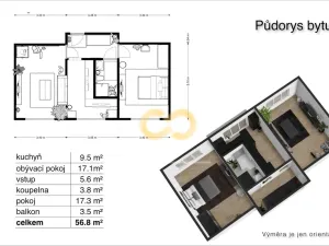 Prodej bytu 2+1, Prachatice, Husinecká, 68 m2