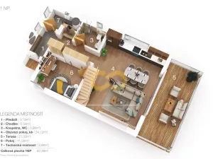 Prodej rodinného domu, Horní Planá, 104 m2