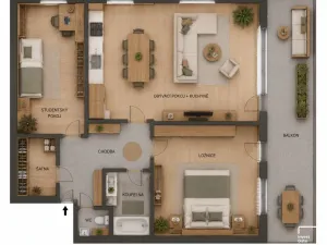 Pronájem bytu 3+kk, Plzeň - Severní Předměstí, Mutěnická, 91 m2