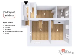 Prodej bytu 2+kk, Jablonec nad Nisou, Kokonínská, 57 m2
