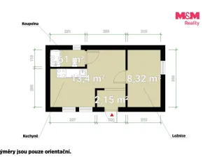 Prodej chaty, Švihov - Lhovice, 23 m2