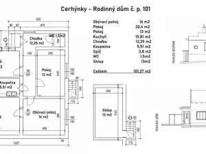 Prodej rodinného domu, Cerhenice - Cerhýnky, 101 m2
