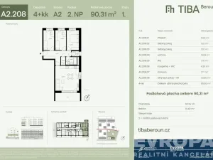 Prodej bytu 4+kk, Beroun, 90 m2