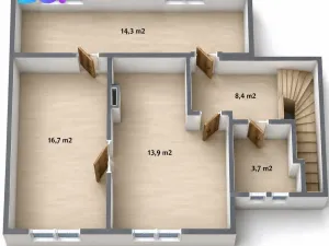 Pronájem rodinného domu, Hošťálková, 100 m2