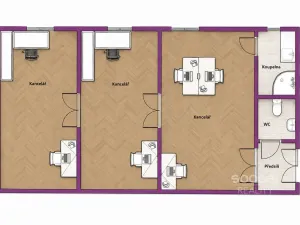 Pronájem bytu 3+kk, Praha - Nové Město, Karlovo náměstí, 70 m2