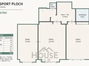 Prodej bytu 3+1, Praha - Vinohrady, Na Folimance, 75 m2