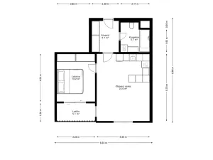 Pronájem bytu 2+kk, Ostrava - Moravská Ostrava, Důlní, 51 m2