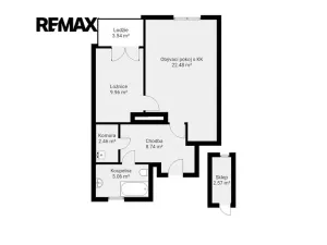 Prodej bytu 2+kk, Praha - Vršovice, Karpatská, 49 m2