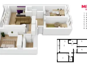 Prodej bytu 4+1, Nymburk, Šeříková, 89 m2