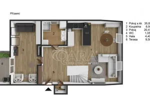 Prodej bytu 3+kk, Praha - Nové Město, Lublaňská, 122 m2