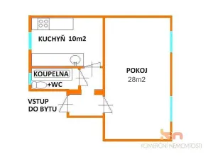 Pronájem bytu 1+1, Brno, Gorkého, 45 m2