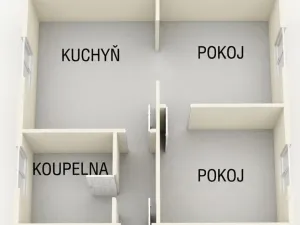 Prodej bytu 2+1, Horní Slavkov, Dlouhá, 50 m2