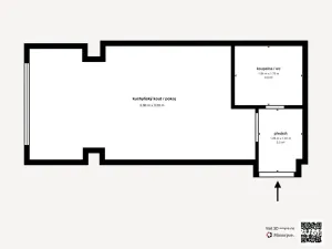 Prodej bytu 1+kk, Plzeň - Lobzy, Dítětova, 24 m2