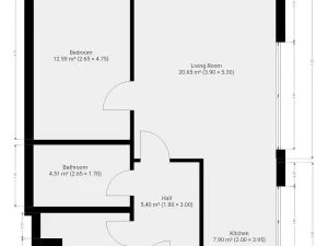 Pronájem bytu 2+kk, Praha - Hloubětín, Domalípova, 60 m2