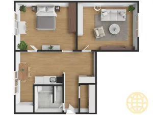 Prodej bytu 2+1, Tábor, Kpt. Jaroše, 64 m2