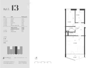 Prodej bytu 3+kk, Zbýšov, čtvrť Padělky, 74 m2
