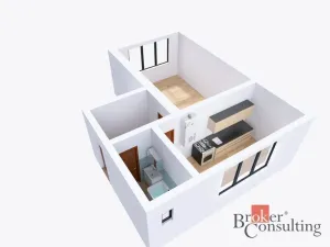 Pronájem bytu 1+1, Ostrava - Přívoz, Newtonova, 42 m2