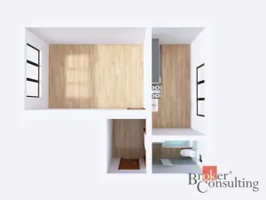 Pronájem bytu 1+1, Ostrava - Přívoz, Newtonova, 42 m2