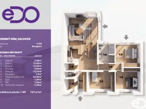 Prodej rodinného domu, Dalovice, 108 m2