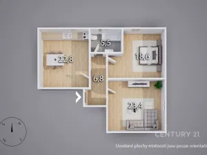 Pronájem bytu 3+kk, Františkov nad Ploučnicí, 75 m2