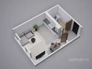 Prodej bytu 1+kk, Ústí nad Labem, Obvodová, 32 m2