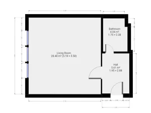 Pronájem bytu 1+kk, Praha - Libeň, Na kopečku, 40 m2