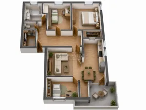 Prodej bytu 4+kk, Chodov, Bezručova, 97 m2