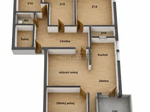 Prodej bytu 4+kk, Chodov, Bezručova, 97 m2