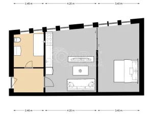 Pronájem bytu 2+kk, Dřevohryzy, 53 m2