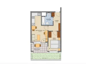 Prodej bytu 2+kk, Praha - Stodůlky, Svitákova, 43 m2