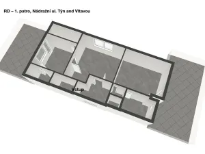 Pronájem vícegeneračního domu, Týn nad Vltavou, Nádražní, 160 m2