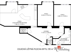 Prodej bytu 2+kk, Brno - Černovice, 49 m2