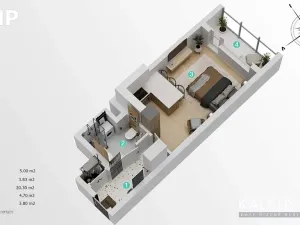 Prodej bytu 1+kk, Praha - Zličín, Sazovická, 34 m2
